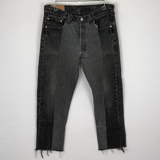 【現状渡し品】【メンズ】 Levi's リーバイス 501 HEXICO DEFORMER DENIM 501-0660 ヘキシコ デフォーマー デニム ボトムス ジーンズ ボタン裏刻印 511 156-251117-yy-31-tei サイズ：W34 カラー：ブラック 万代Net店