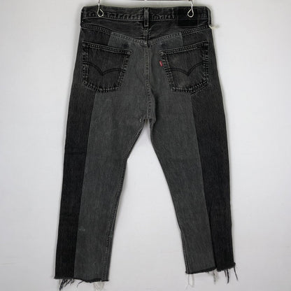 【現状渡し品】【メンズ】 Levi's リーバイス 501 HEXICO DEFORMER DENIM 501-0660 ヘキシコ デフォーマー デニム ボトムス ジーンズ ボタン裏刻印 511 156-251117-yy-31-tei サイズ：W34 カラー：ブラック 万代Net店