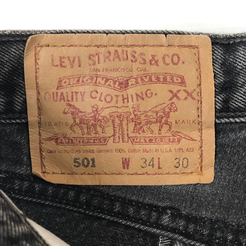 【現状渡し品】【メンズ】 Levi's リーバイス 501 HEXICO DEFORMER DENIM 501-0660 ヘキシコ デフォーマー デニム ボトムス ジーンズ ボタン裏刻印 511 156-251117-yy-31-tei サイズ：W34 カラー：ブラック 万代Net店