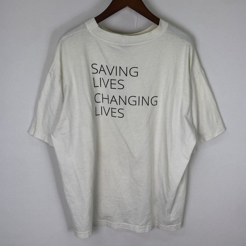 【現状渡し品】【メンズ】 BALENCIAGA バレンシアガ LOGO PRINT S/S TEE 541705 TCV36 ロゴプリント ショートスリーブ Tシャツ 半袖 トップス 141-251117-yy-12-tei サイズ：M カラー：ホワイト 万代Net店