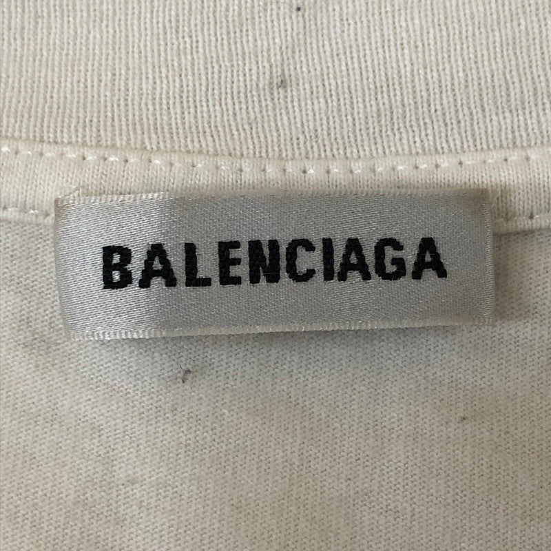 【現状渡し品】【メンズ】 BALENCIAGA バレンシアガ LOGO PRINT S/S TEE 541705 TCV36 ロゴプリント ショートスリーブ Tシャツ 半袖 トップス 141-251117-yy-12-tei サイズ：M カラー：ホワイト 万代Net店