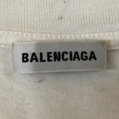 【現状渡し品】【メンズ】 BALENCIAGA バレンシアガ LOGO PRINT S/S TEE 541705 TCV36 ロゴプリント ショートスリーブ Tシャツ 半袖 トップス 141-251117-yy-12-tei サイズ：M カラー：ホワイト 万代Net店