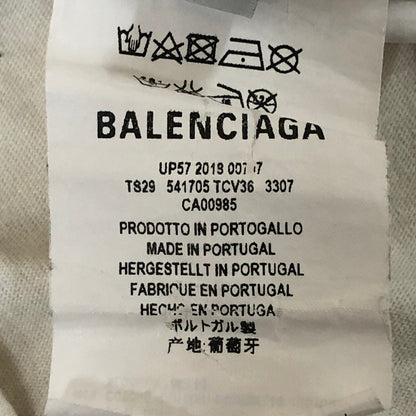 【現状渡し品】【メンズ】 BALENCIAGA バレンシアガ LOGO PRINT S/S TEE 541705 TCV36 ロゴプリント ショートスリーブ Tシャツ 半袖 トップス 141-251117-yy-12-tei サイズ：M カラー：ホワイト 万代Net店