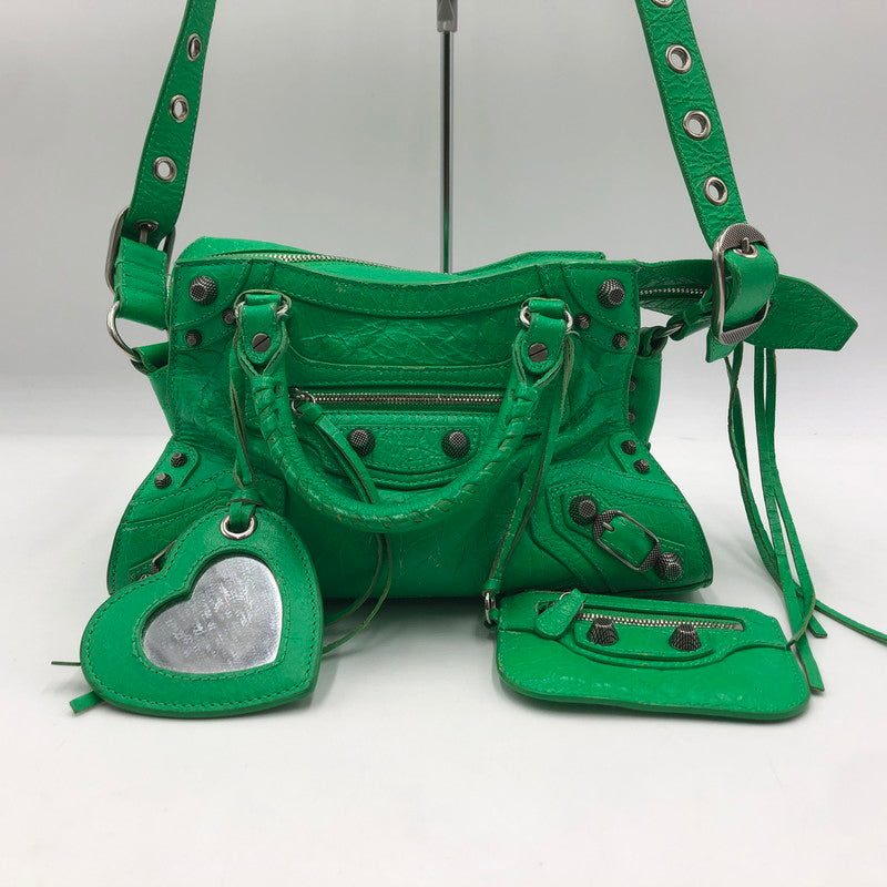 【現状渡し品】【レディース】 BALENCIAGA バレンシアガ NEO CAGOLE XS BAG 700904 ネオカゴール エックスエス バッグ カバン ショルダーバッグ 180-251116-ts-05-tei カラー：グリーン 万代Net店