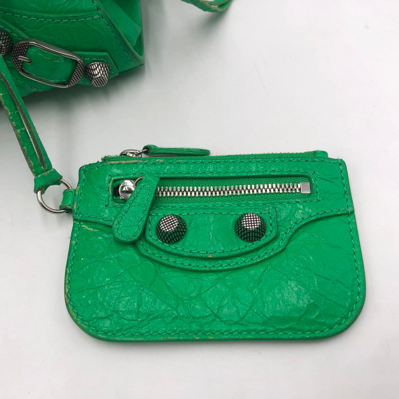 【現状渡し品】【レディース】 BALENCIAGA バレンシアガ NEO CAGOLE XS BAG 700904 ネオカゴール エックスエス バッグ カバン ショルダーバッグ 180-251116-ts-05-tei カラー：グリーン 万代Net店