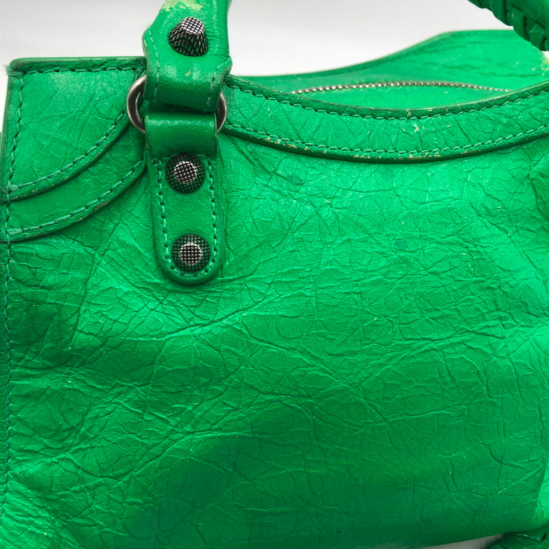 【現状渡し品】【レディース】 BALENCIAGA バレンシアガ NEO CAGOLE XS BAG 700904 ネオカゴール エックスエス バッグ カバン ショルダーバッグ 180-251116-ts-05-tei カラー：グリーン 万代Net店