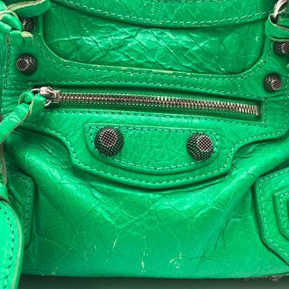 【現状渡し品】【レディース】 BALENCIAGA バレンシアガ NEO CAGOLE XS BAG 700904 ネオカゴール エックスエス バッグ カバン ショルダーバッグ 180-251116-ts-05-tei カラー：グリーン 万代Net店