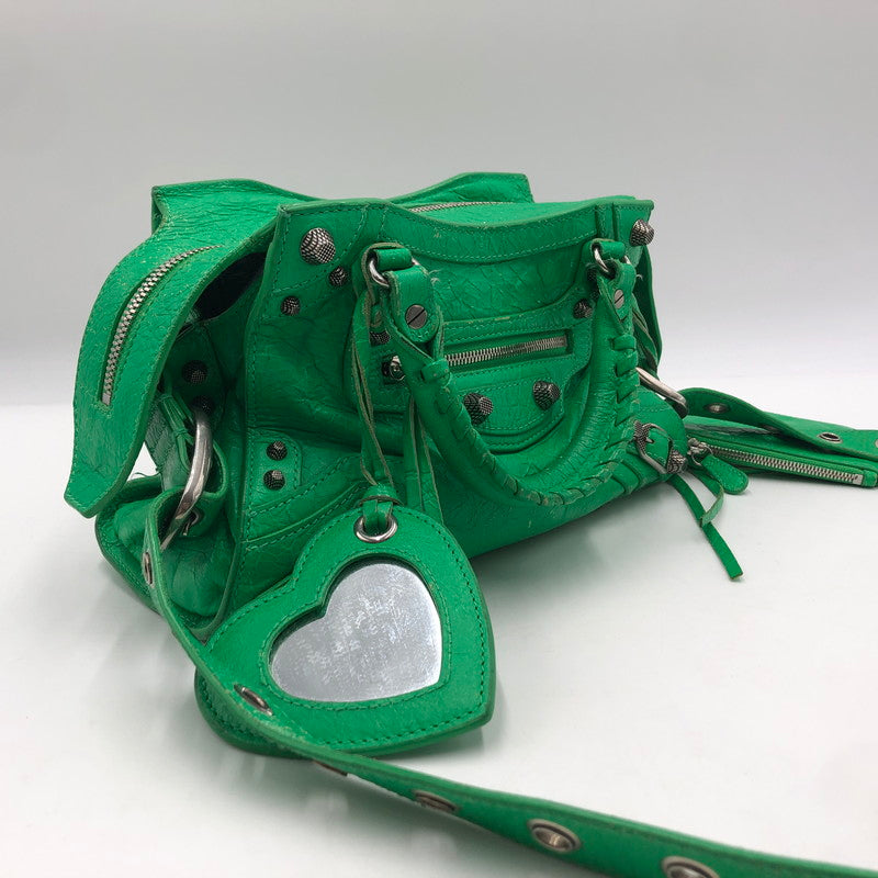 【現状渡し品】【レディース】 BALENCIAGA バレンシアガ NEO CAGOLE XS BAG 700904 ネオカゴール エックスエス バッグ カバン ショルダーバッグ 180-251116-ts-05-tei カラー：グリーン 万代Net店