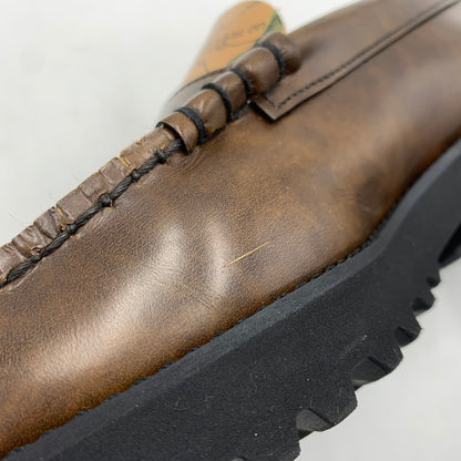 【中古品】【メンズ】 AVIREX アヴィレックス × KENFORD ケンフォード 別注 コラボ TANKSOLE LOAFERS ICON OF FLIGHT タンクソール ローファー アイコン オブ フライト 靴 164-251225-ko-17-tei サイズ：26.5cm カラー：ブラウン 万代Net店