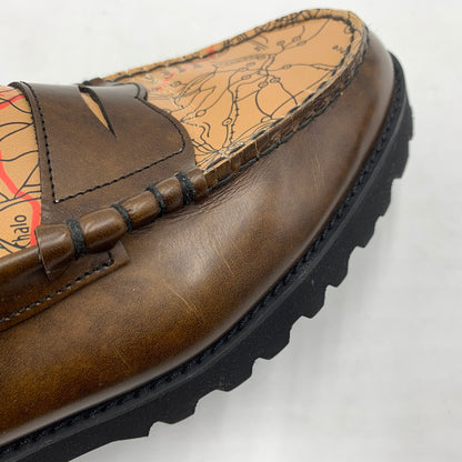 【中古品】【メンズ】 AVIREX アヴィレックス × KENFORD ケンフォード 別注 コラボ TANKSOLE LOAFERS ICON OF FLIGHT タンクソール ローファー アイコン オブ フライト 靴 164-251225-ko-17-tei サイズ：26.5cm カラー：ブラウン 万代Net店