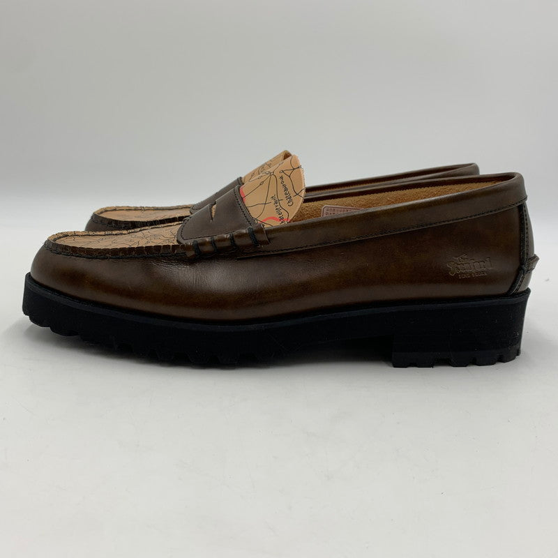 【中古品】【メンズ】 AVIREX アヴィレックス × KENFORD ケンフォード 別注 コラボ TANKSOLE LOAFERS ICON OF FLIGHT タンクソール ローファー アイコン オブ フライト 靴 164-251225-ko-17-tei サイズ：26.5cm カラー：ブラウン 万代Net店