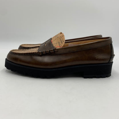 【中古品】【メンズ】 AVIREX アヴィレックス × KENFORD ケンフォード 別注 コラボ TANKSOLE LOAFERS ICON OF FLIGHT タンクソール ローファー アイコン オブ フライト 靴 164-251225-ko-17-tei サイズ：26.5cm カラー：ブラウン 万代Net店