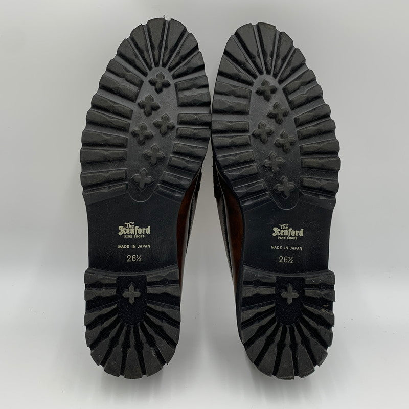 【中古品】【メンズ】 AVIREX アヴィレックス × KENFORD ケンフォード 別注 コラボ TANKSOLE LOAFERS ICON OF FLIGHT タンクソール ローファー アイコン オブ フライト 靴 164-251225-ko-17-tei サイズ：26.5cm カラー：ブラウン 万代Net店