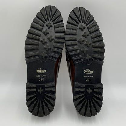 【中古品】【メンズ】 AVIREX アヴィレックス × KENFORD ケンフォード 別注 コラボ TANKSOLE LOAFERS ICON OF FLIGHT タンクソール ローファー アイコン オブ フライト 靴 164-251225-ko-17-tei サイズ：26.5cm カラー：ブラウン 万代Net店