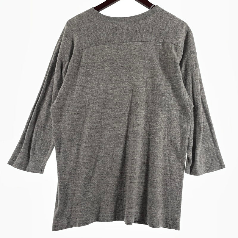 【中古品】【メンズ】 WAREHOUSE ウエアハウス FOOTBALL 34 TEE フットボール 34 Tシャツ 長袖 トップス 145-260807-sa-10-tei サイズ：40 カラー：グレー 万代Net店
