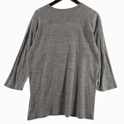 【中古品】【メンズ】 WAREHOUSE ウエアハウス FOOTBALL 34 TEE フットボール 34 Tシャツ 長袖 トップス 145-260807-sa-10-tei サイズ：40 カラー：グレー 万代Net店