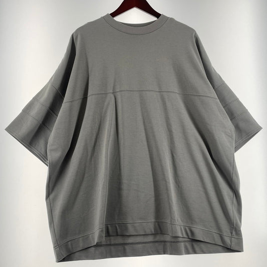 【中古品】【メンズ】 MARKA マーカ FOOTBALL TEE WIDE RECYCLE SUVIN ORGANIC COTTON M23A-12CS03B フットボール Ｔシャツ ワイド リサイクル スビン オーガニック コットン 半袖 トップス 140-260617-sa-05-tei サイズ：不明 カラー：グレー 万代Net店