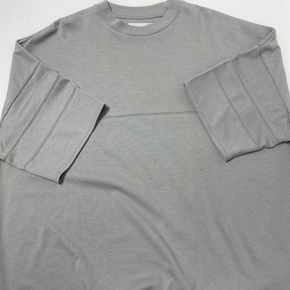 【中古品】【メンズ】 MARKA マーカ FOOTBALL TEE WIDE RECYCLE SUVIN ORGANIC COTTON M23A-12CS03B フットボール Ｔシャツ ワイド リサイクル スビン オーガニック コットン 半袖 トップス 140-260617-sa-05-tei サイズ：不明 カラー：グレー 万代Net店