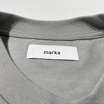 【中古品】【メンズ】 MARKA マーカ FOOTBALL TEE WIDE RECYCLE SUVIN ORGANIC COTTON M23A-12CS03B フットボール Ｔシャツ ワイド リサイクル スビン オーガニック コットン 半袖 トップス 140-260617-sa-05-tei サイズ：不明 カラー：グレー 万代Net店