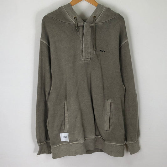 【中古品】【メンズ】 WTAPS ダブルタップス 20AW SIGN HOODED 202ATDT-CSM29 サイン フーデッド 長袖 トップス プルオーバーパーカー 142-251116-ks-10-tei サイズ：01 カラー：グレー 万代Net店