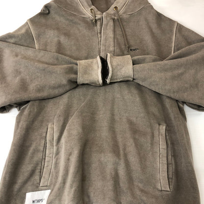 【中古品】【メンズ】 WTAPS ダブルタップス 20AW SIGN HOODED 202ATDT-CSM29 サイン フーデッド 長袖 トップス プルオーバーパーカー 142-251116-ks-10-tei サイズ：01 カラー：グレー 万代Net店