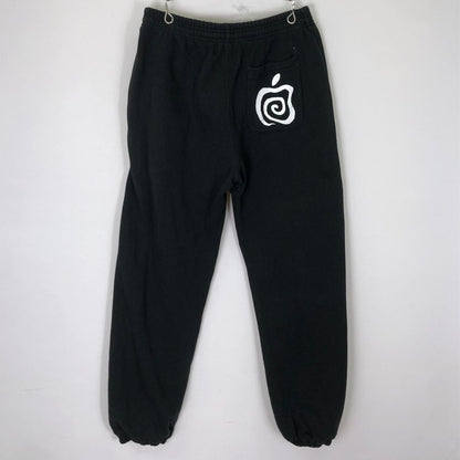 【中古品】【メンズ】 SOL SOONERORLATER ソル スーナーオアレイター APPLE SWEATPANTS アップル スウェット パンツ ボトムス 151-251116-ks-21-tei サイズ：L カラー：ブラック 万代Net店