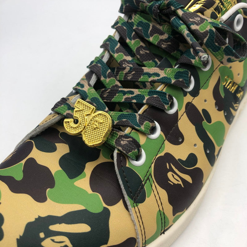 【中古品】【メンズ】 adidas アディダス × A BATHING APE アベイシングエイプ 別注 コラボ STANSIMTH BAPE IG8949 スタンスミス ベイプ スニーカー 靴 161-251217-ks-12-tei カラー：ABCカモ 万代Net店