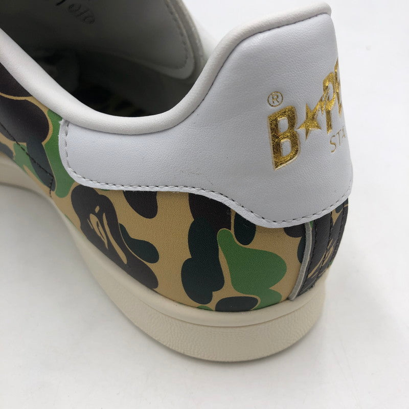 【中古品】【メンズ】 adidas アディダス × A BATHING APE アベイシングエイプ 別注 コラボ STANSIMTH BAPE IG8949 スタンスミス ベイプ スニーカー 靴 161-251217-ks-12-tei カラー：ABCカモ 万代Net店