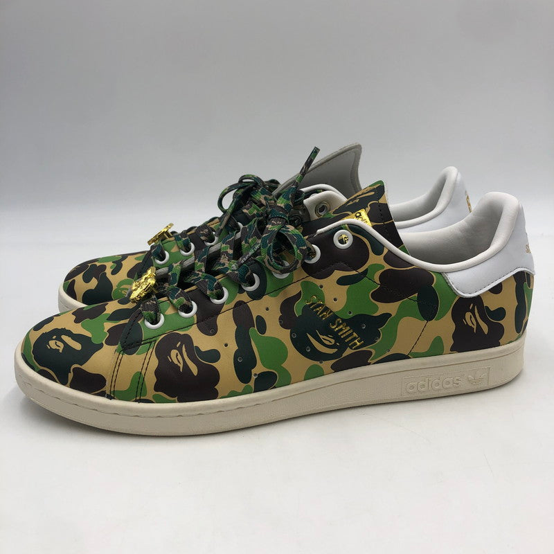【中古品】【メンズ】 adidas アディダス × A BATHING APE アベイシングエイプ 別注 コラボ STANSIMTH BAPE IG8949 スタンスミス ベイプ スニーカー 靴 161-251217-ks-12-tei カラー：ABCカモ 万代Net店