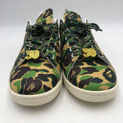 【中古品】【メンズ】 adidas アディダス × A BATHING APE アベイシングエイプ 別注 コラボ STANSIMTH BAPE IG8949 スタンスミス ベイプ スニーカー 靴 161-251217-ks-12-tei カラー：ABCカモ 万代Net店