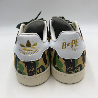【中古品】【メンズ】 adidas アディダス × A BATHING APE アベイシングエイプ 別注 コラボ STANSIMTH BAPE IG8949 スタンスミス ベイプ スニーカー 靴 161-251217-ks-12-tei カラー：ABCカモ 万代Net店
