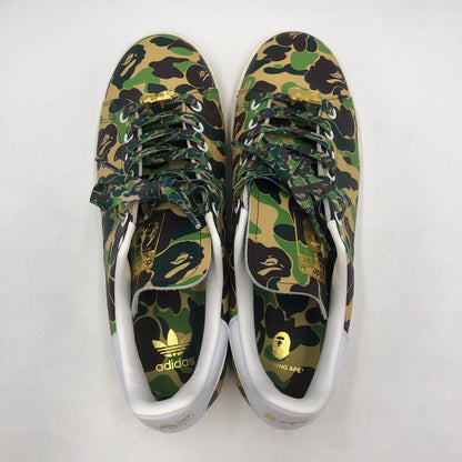 【中古品】【メンズ】 adidas アディダス × A BATHING APE アベイシングエイプ 別注 コラボ STANSIMTH BAPE IG8949 スタンスミス ベイプ スニーカー 靴 161-251217-ks-12-tei カラー：ABCカモ 万代Net店