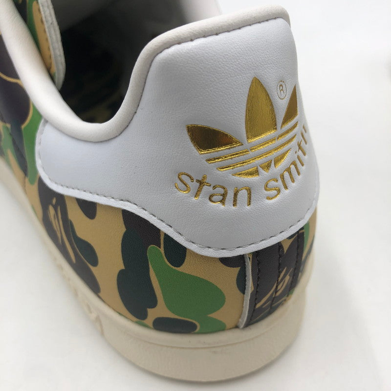 【中古品】【メンズ】 adidas アディダス × A BATHING APE アベイシングエイプ 別注 コラボ STANSIMTH BAPE IG8949 スタンスミス ベイプ スニーカー 靴 161-251217-ks-12-tei カラー：ABCカモ 万代Net店