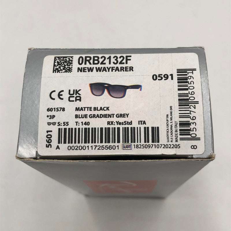 【中古品】【メンズ】 Ray-Ban レイバン NEW WAYFARER CLASSIC RB2132-F ニュー ウェイファーラー クラシック サングラス アイウェア アクセサリー 203-251118-yy-02-tei サイズ：55□18 140 カラー：ブラック 万代Net店