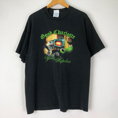 【現状渡し品】【メンズ】 M&O Knits エム＆オー ニットズ GOOD CHARLOTTE S/S TEE グッド シャーロット ショートスリーブ Tシャツ トップス 半袖 145-251118-ts-07-tei サイズ：L カラー：ブラック 万代Net店