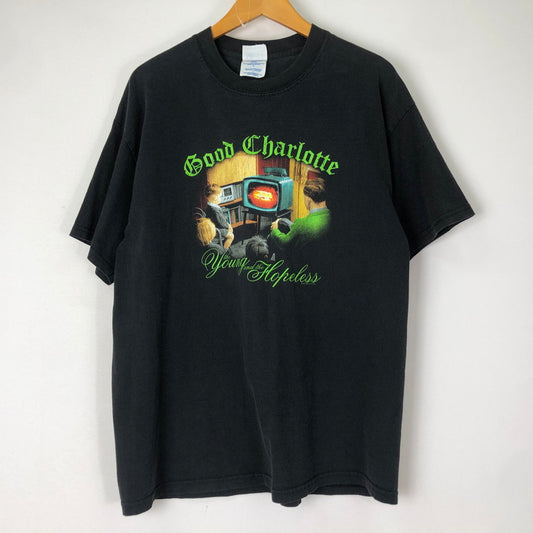 【現状渡し品】【メンズ】 M&O Knits エム＆オー ニットズ GOOD CHARLOTTE S/S TEE グッド シャーロット ショートスリーブ Tシャツ トップス 半袖 145-251118-ts-07-tei サイズ：L カラー：ブラック 万代Net店