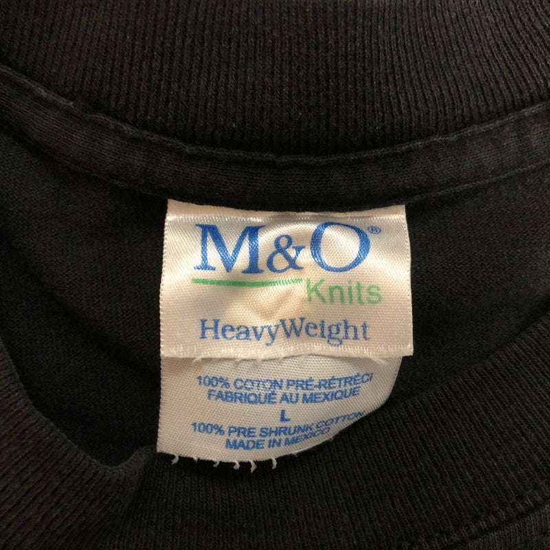 【現状渡し品】【メンズ】 M&O Knits エム＆オー ニットズ GOOD CHARLOTTE S/S TEE グッド シャーロット ショートスリーブ Tシャツ トップス 半袖 145-251118-ts-07-tei サイズ：L カラー：ブラック 万代Net店
