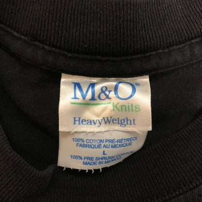 【現状渡し品】【メンズ】 M&O Knits エム＆オー ニットズ GOOD CHARLOTTE S/S TEE グッド シャーロット ショートスリーブ Tシャツ トップス 半袖 145-251118-ts-07-tei サイズ：L カラー：ブラック 万代Net店