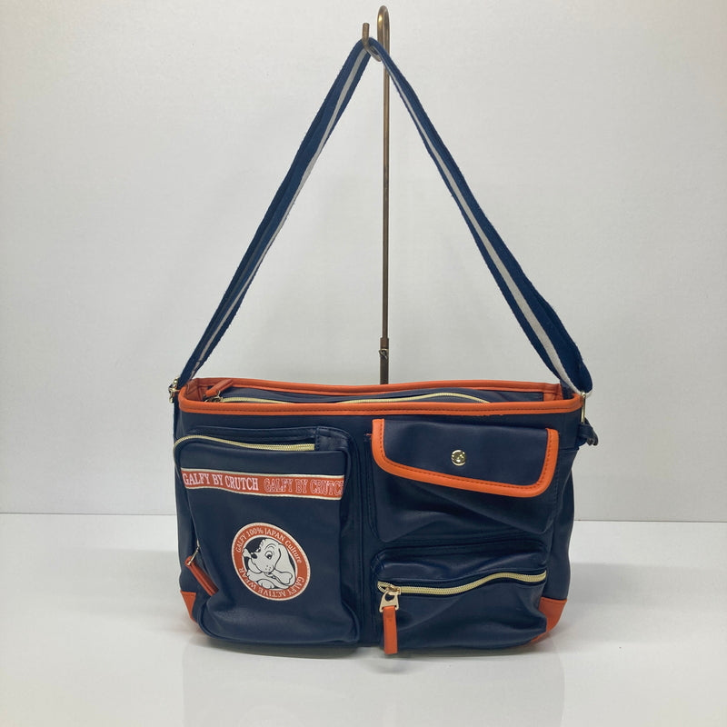 【中古品】【メンズ/レディース】 GALFY ガルフィー SHOULDER BAG ショルダーバッグ カバン 188-260822-AS-1-hon カラー：ネイビー/オレンジ 万代Net店