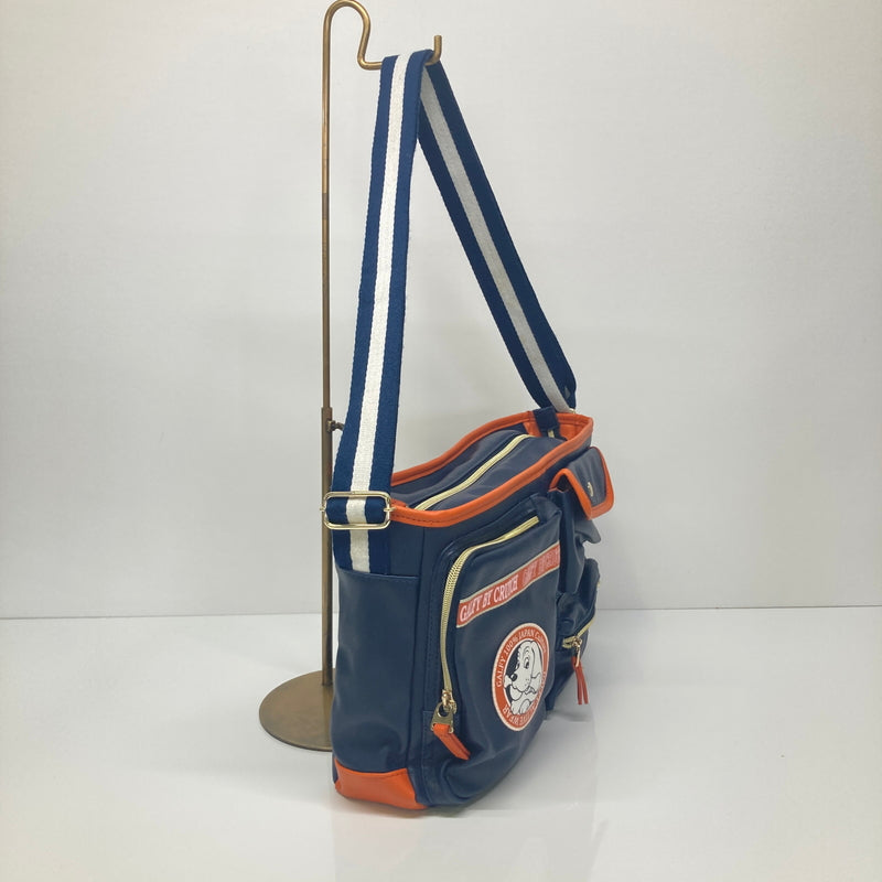 【中古品】【メンズ/レディース】 GALFY ガルフィー SHOULDER BAG ショルダーバッグ カバン 188-260822-AS-1-hon カラー：ネイビー/オレンジ 万代Net店