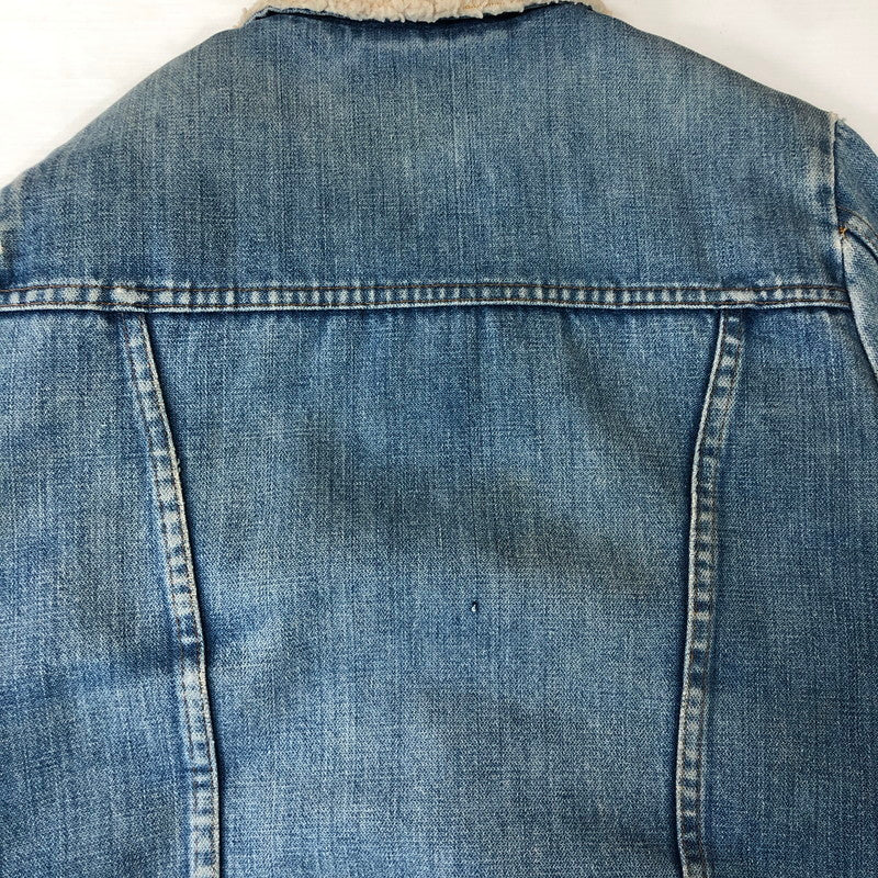 【現状渡し品】【メンズ】 Wrangler ラングラー 70～80's DENIM BOA LUNCH COAT VINTAGE 70～80年代 デニム ボア ランチ コート アウター ヴィンテージ 145-251118-ks-11-tei サイズ：不明 カラー：インディゴ 万代Net店