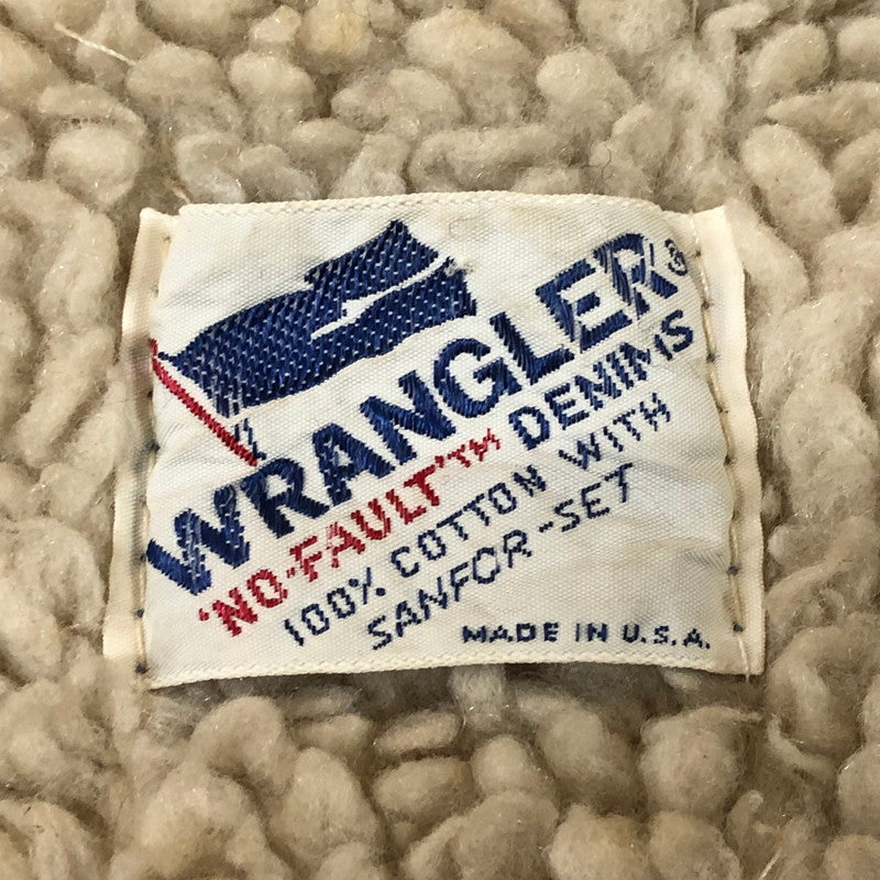 【現状渡し品】【メンズ】 Wrangler ラングラー 70～80's DENIM BOA LUNCH COAT VINTAGE 70～80年代 デニム ボア ランチ コート アウター ヴィンテージ 145-251118-ks-11-tei サイズ：不明 カラー：インディゴ 万代Net店