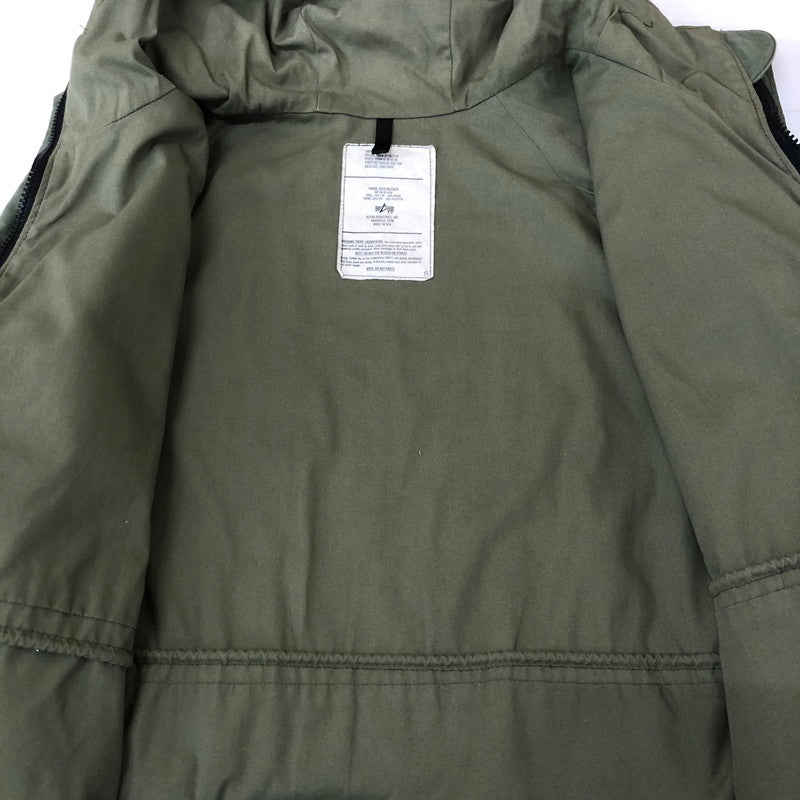 【中古品】【メンズ】 ALPHA INDUSTRIES アルファ インダストリーズ COLD WEATHER PARKA コールド ウェザー パーカー アウター ジャケット 145-251127-ts-15-tei サイズ：L-R カラー：カーキ 万代Net店