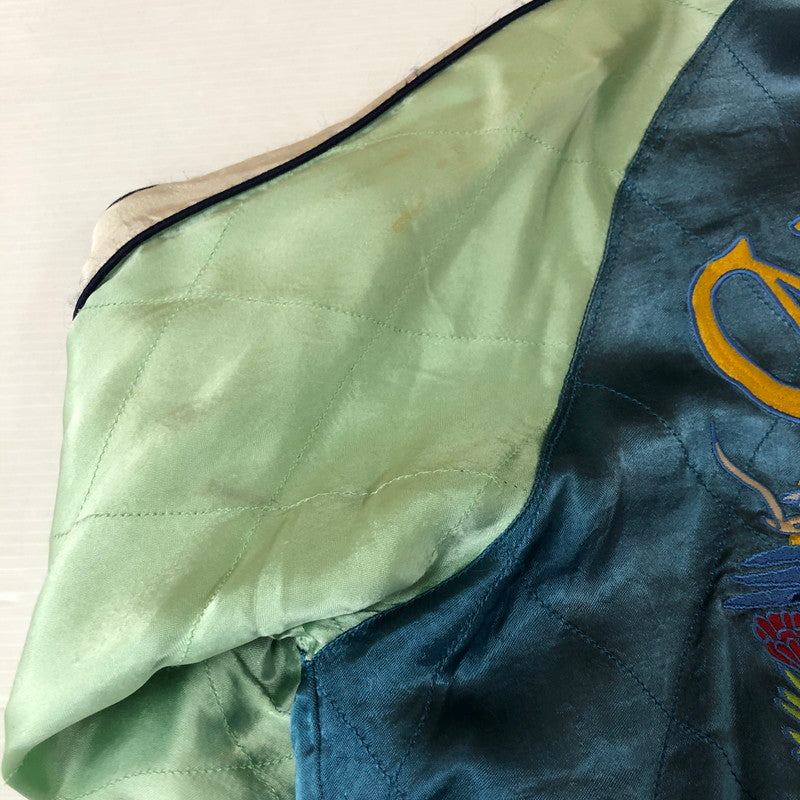 【現状渡し品】【メンズ】 BGCO 90's CALIFORNIA WEST COAST REVERSIBLE JACKET 90年代 カルフォルニア ウエストコート リバーシブル ジャケット ライトアウター スカジャン 145-251118-ks-13-tei サイズ：M カラー：ブルー 万代Net店