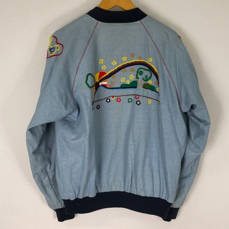 【現状渡し品】【メンズ】 BGCO 90's CALIFORNIA WEST COAST REVERSIBLE JACKET 90年代 カルフォルニア ウエストコート リバーシブル ジャケット ライトアウター スカジャン 145-251118-ks-13-tei サイズ：M カラー：ブルー 万代Net店