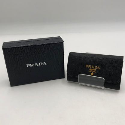 【中古品】【メンズ/レディース】 PRADA プラダ サフィアーノレザー 6連キーケース 1PG222 財布 キーケース 181-251123-yy-09-tei カラー：ブラック 万代Net店