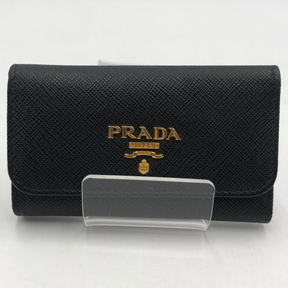 【中古品】【メンズ/レディース】 PRADA プラダ サフィアーノレザー 6連キーケース 1PG222 財布 キーケース 181-251123-yy-09-tei カラー：ブラック 万代Net店