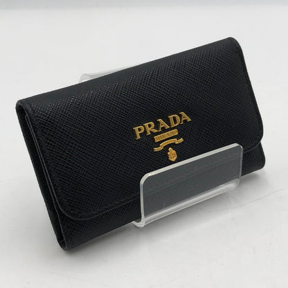 【中古品】【メンズ/レディース】 PRADA プラダ サフィアーノレザー 6連キーケース 1PG222 財布 キーケース 181-251123-yy-09-tei カラー：ブラック 万代Net店