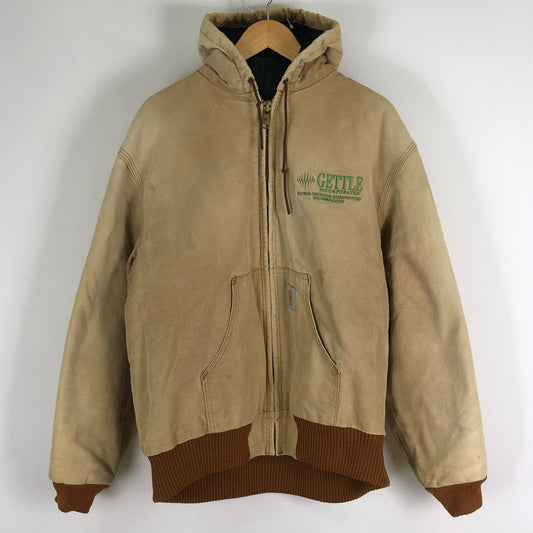 【現状渡し品】【メンズ】 Carhartt カーハート ACTIVE JACKET J04 アクティブジャケット ライトアウター USA製 145-251124-yy-12-tei サイズ：XL カラー：ベージュ 万代Net店