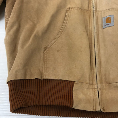 【現状渡し品】【メンズ】 Carhartt カーハート ACTIVE JACKET J04 アクティブジャケット ライトアウター USA製 145-251124-yy-12-tei サイズ：XL カラー：ベージュ 万代Net店